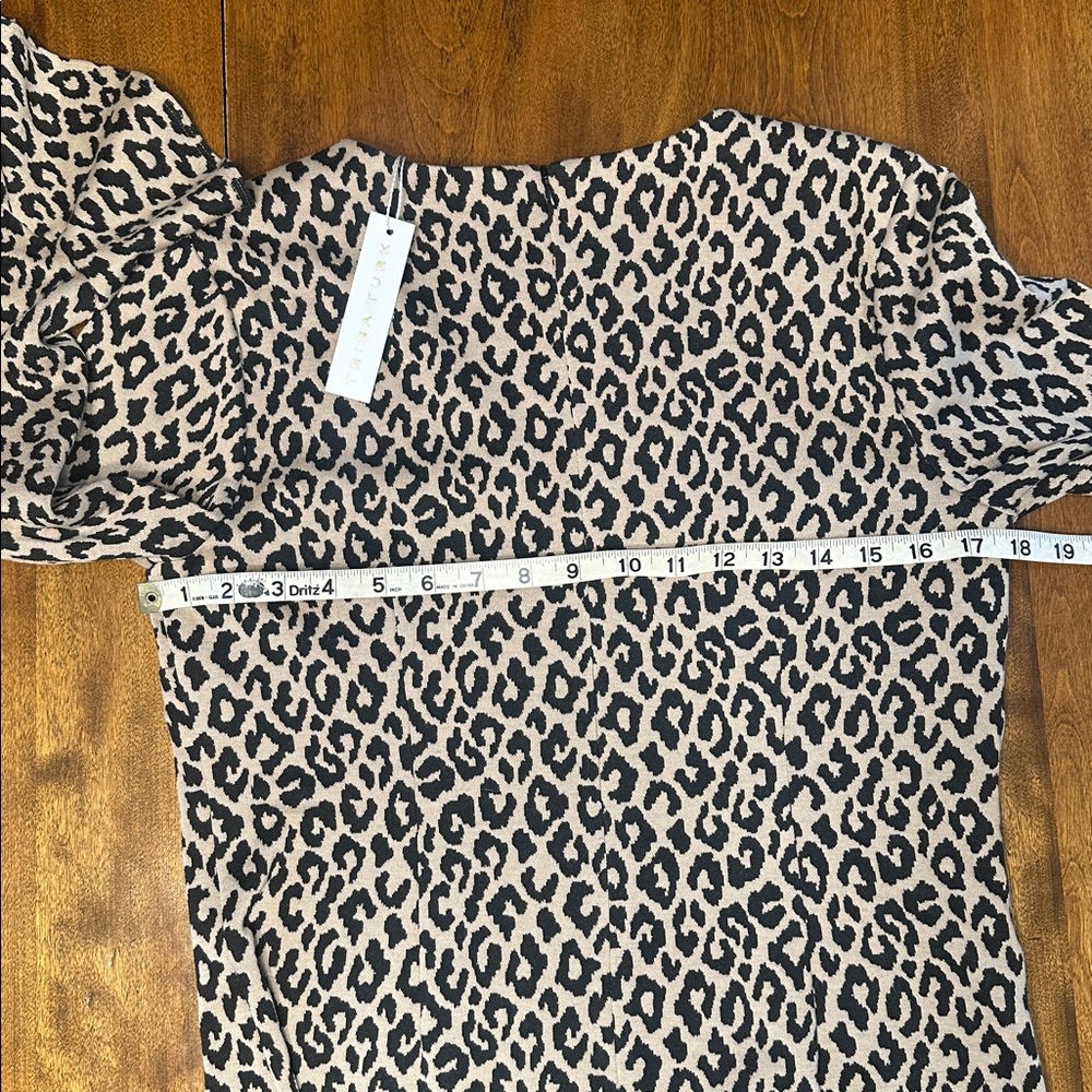 TRINA TURK, leopard print lightning dress size 8 NWT - Picture 11 of 13